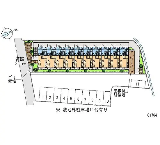 ★手数料０円★泉南郡熊取町野田２丁目　月極駐車場（LP）